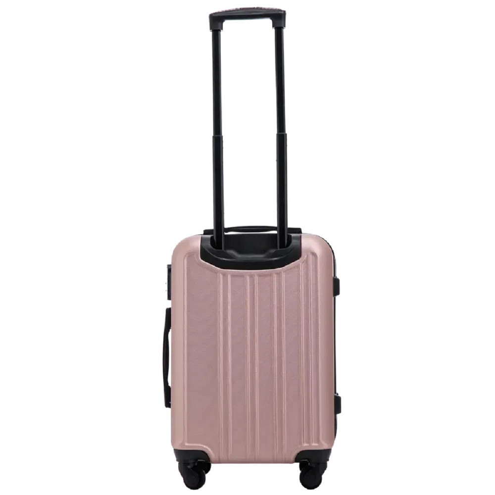 Валіза пластикова WINGS HRR01 мала 55 см золотисто-рожева Київ - фото 3