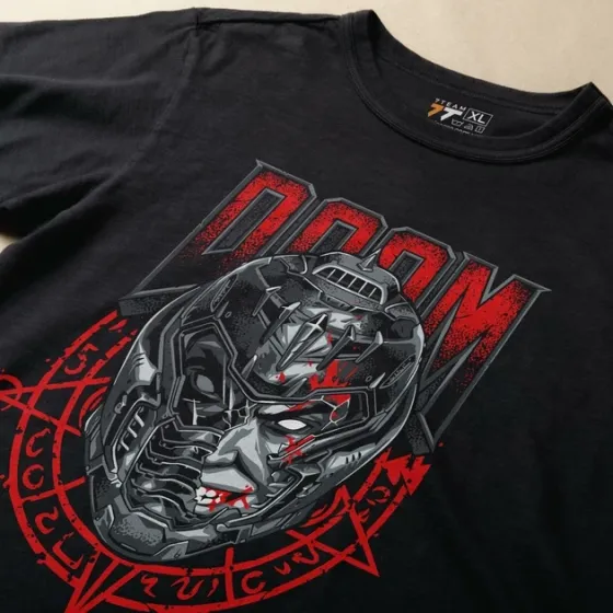 Футболка чоловіча з  принтом Doom Doomguy WB Розмір 48 Anime10Розмір 48 Дніпро