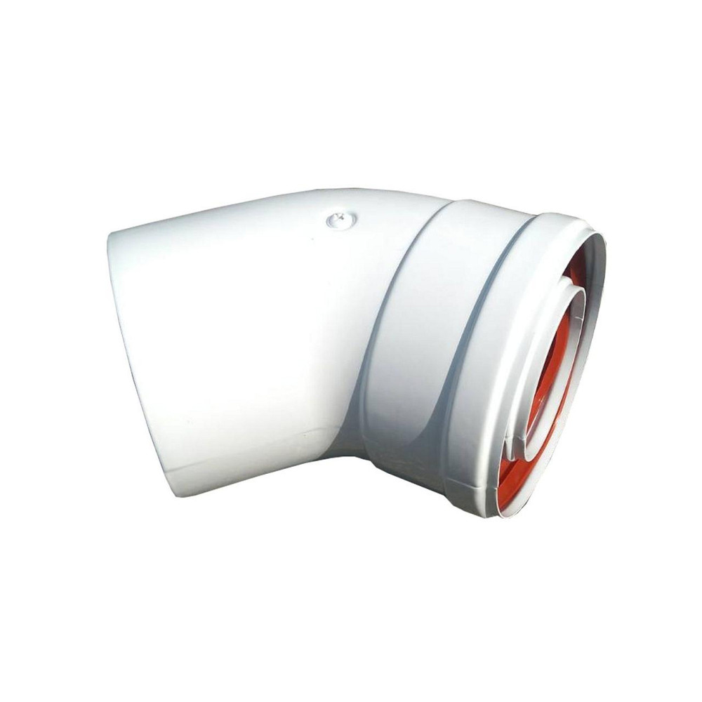 Коліно 45 градусів, d=60/100 mm TR.6045F ( CE.00.30 H ) (000022826) Київ - фото 1