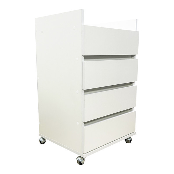 Тумба косметологічна на 4 шухляди Ельф 5 (металеві колеса) Київ - фото 1