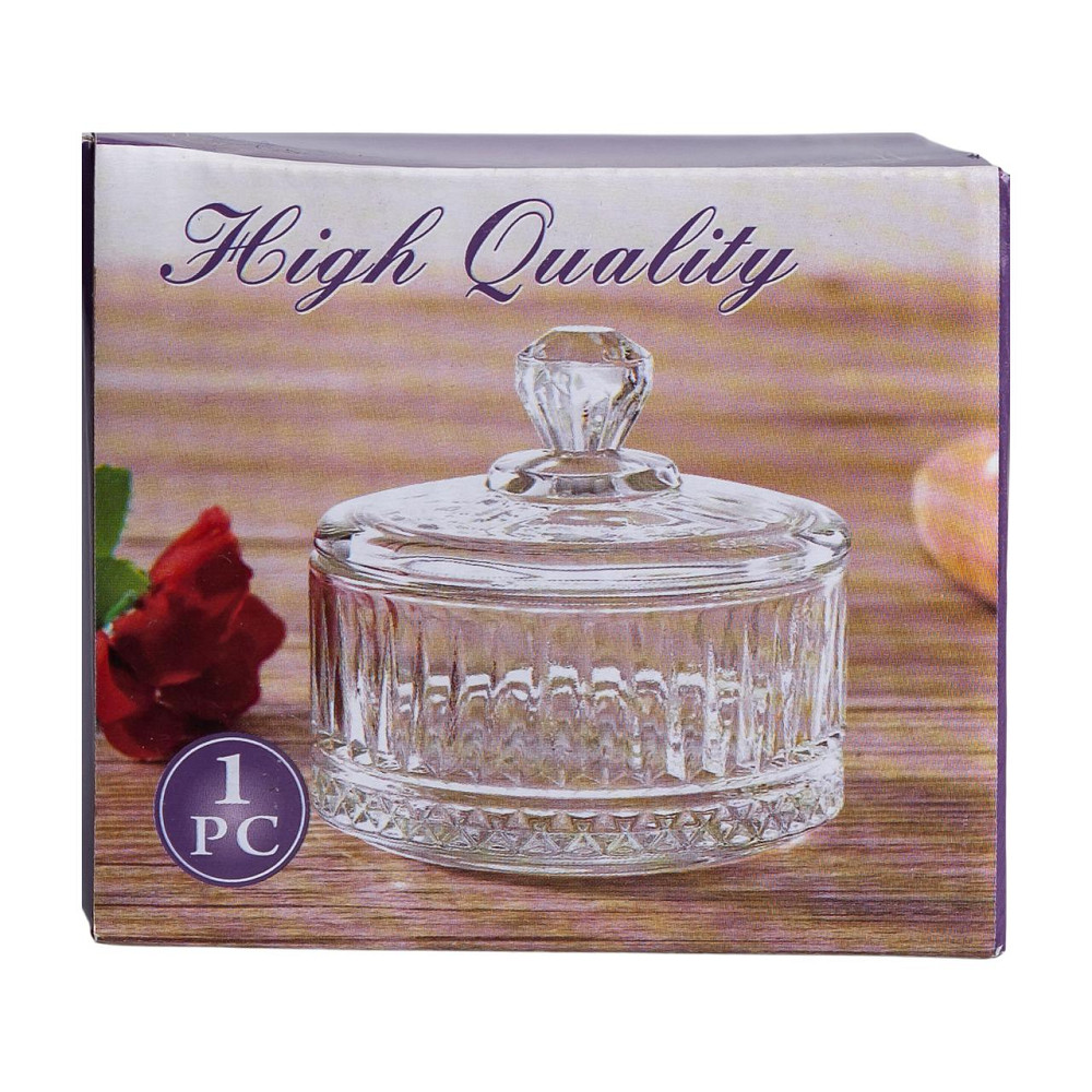 Цукерниця з кришкою Ø 6.5 см скляна HP-YH-29 Коломия - фото 6