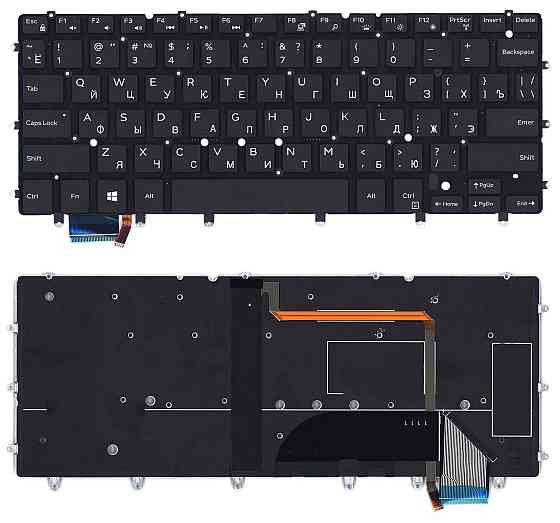 Клавиатура для ноутбука Dell XPS (13 9343) с подсветкой (Light), Black, (No Frame), RU Вінниця