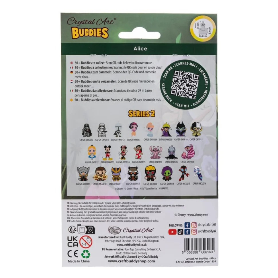 Набір для творчості зі стразами "Аліса" Crystal Art CAFGR-DNY012 на підставці Вінниця - фото 3