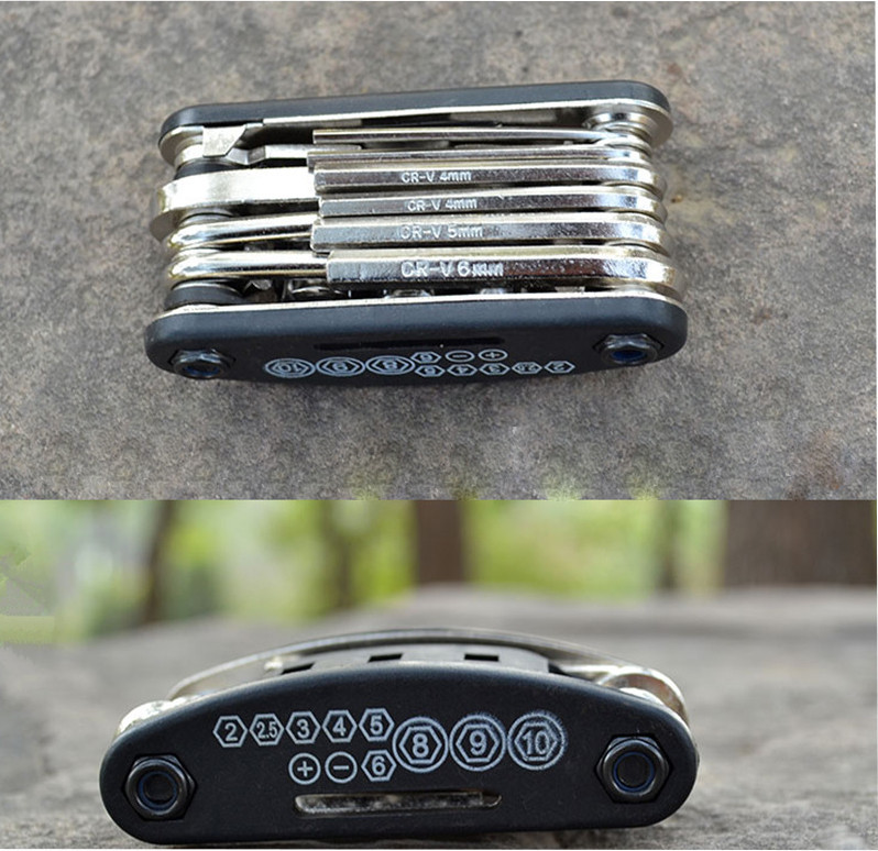 Мультитул для велосипеда 16 в 1 + торцеві насадки Feel Fit Бровари - фото 9