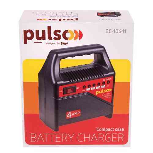 Зарядний пристрій PULSO BC-10641 6&12V/4A/10-60AHR/світлодіод. індикатор Харків