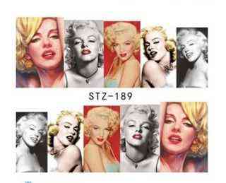 Наклейки для ногтей Мерлин Монро STZ-189 Киев