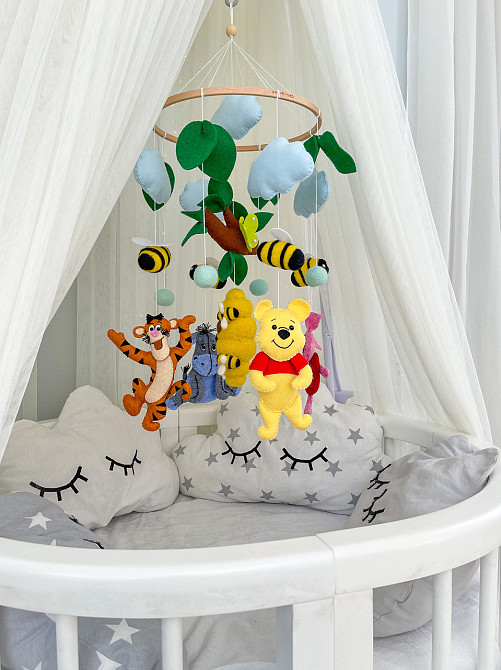 Музичний мобіль WoolyFox «Пригоди друзів» з 35 мелодіями Київ - фото 2