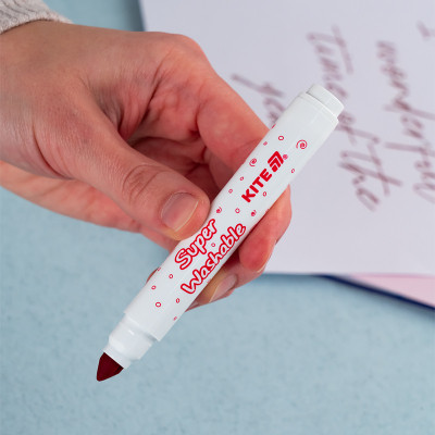 Фломастери Kite Creative Superwashable Jumbo 12 кольорів (K-1155) Вінниця - фото 4