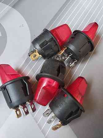 Перемикач KCD1-101N-7, ON-OFF, (4pin) 12V, червоний Полтава
