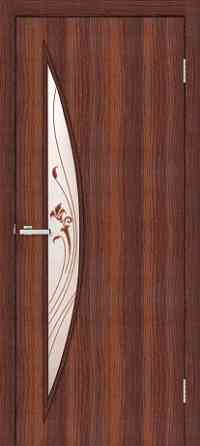 Межкомнатные двери Омис Парус ЗС+КМ Орех 700х2000 мм Киев