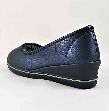 .Жіночі Мокасини Балетки на Танкетці Сині (розміри: 37,42) - 22-1 Дніпро