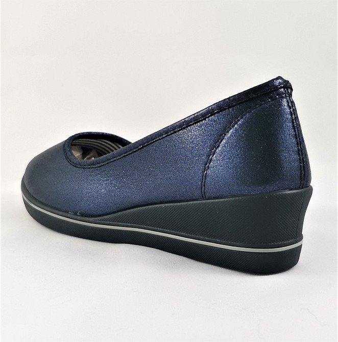 .Жіночі Мокасини Балетки на Танкетці Сині (розміри: 37,42) - 22-1 Дніпро - фото 6