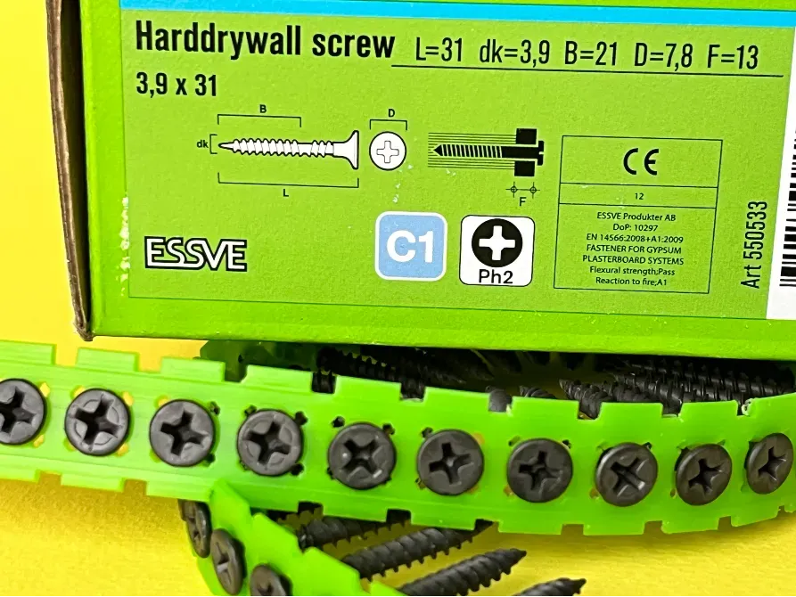Саморезы на ленте Essve Band 3, 9*31 мм для твердого гипсокартона (1000 шт.) -Арт. 550533 Днепр - изображение 2