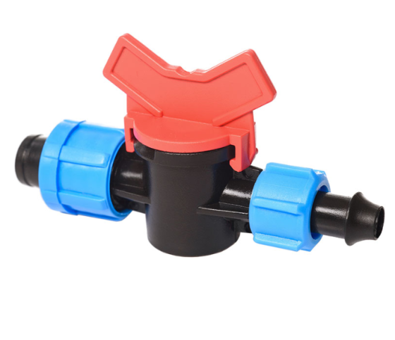 Кран стартовий з піджимом для стрічки крапельного поливу Дніпро