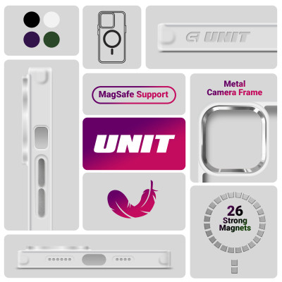 Чохол до мобільного телефона Armorstandart Unit MagSafe Samsung S25 Matte Clear Silver (ARM82261) Вінниця - фото 5