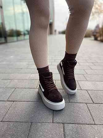 Molly Кроссовки женские MOLLY коричневые натуральная замша зимние размер 38-40 (5674) Коломия