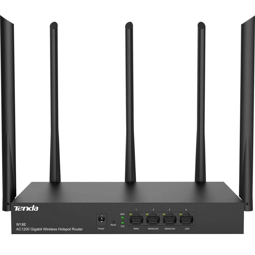 Бездротовий маршрутизатор Tenda W18e ( Black ) Харків - фото 1