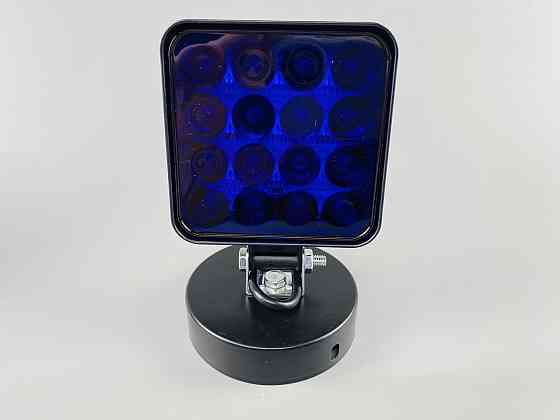 Фара LED квадратна 48 W 12 V 6500 K (16 діодів) (8.4 см х 8.4 см х 2 см) Mini (синя) Мукачево