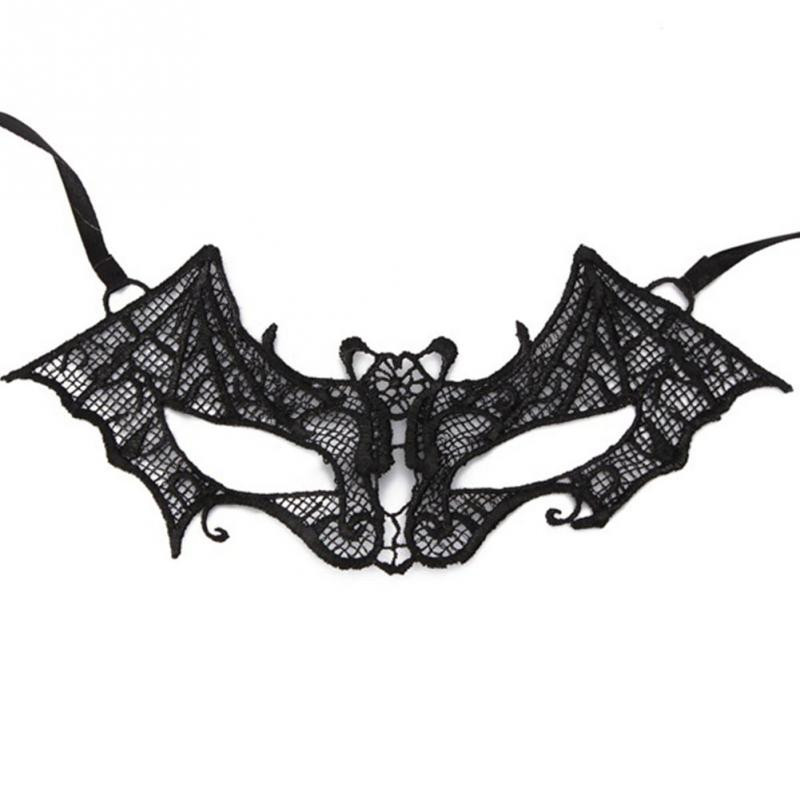 Маска Кажан чорний з мережива Київ - фото 1