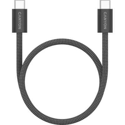 Дата кабель USB-C to USB-C 1.0m 60W Magnet Braided Black Canyon (CND-CCMG60AB15B) Вінниця