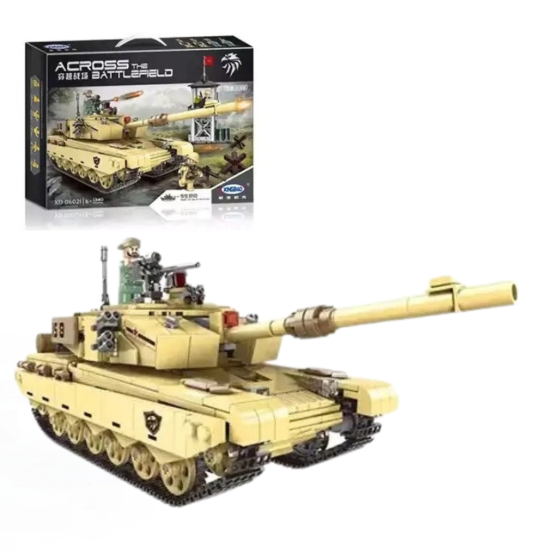 Конструктор дитячий.Танк ігровий конструктор військовий на 1340 деталей колір хакі XB-06021 Кам'янець-Подільський