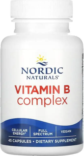 Комплекс витаминов группы В Nordic Naturals Vitamin B Complex 45 гел капс Киев - изображение 1