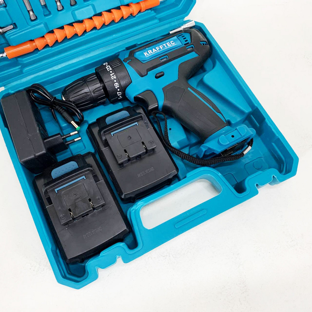 Шуруповерт з різними насадками та пристосуваннями, Акумуляторний шуруповерт з насадками в кейсі BC-15 Львів - фото 13