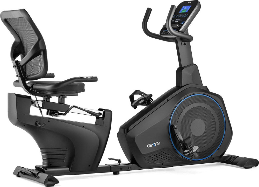 Горизонтальний велотренажер Gymtek XBR6000 електромагнітний синій Київ - фото 15