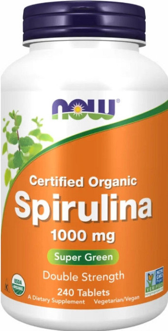 Спирулина Now Foods Spirulina 1000mg 240 tabs Киев - изображение 1