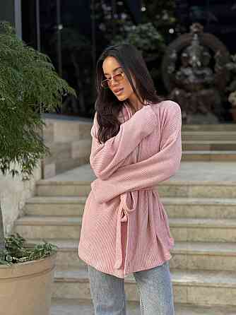 Женский теплый модный кардиган. Розовый, 46/48 Одесса