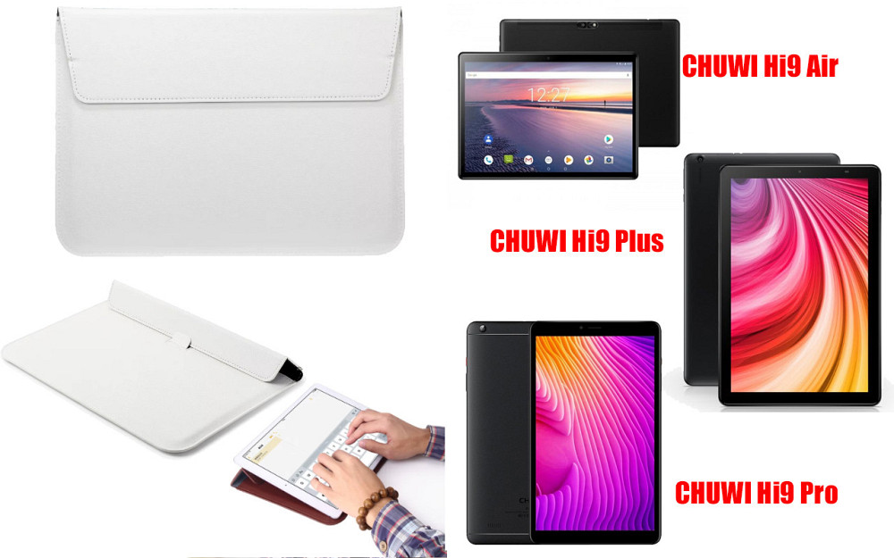 Чехол-конверт VitoCase для CHUWI Hi9 Air, Hi9 Plus, Hi9 Pro, с функцией подставки для планшета Белый Киев - изображение 1