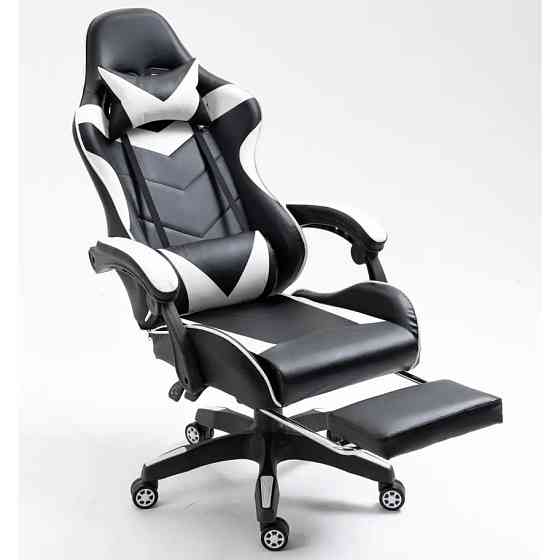 Крісло геймерське комп'ютерне ігрове Bonro B-810 з підставкою для ніг офісне для комп'ютера дому і офісу Київ