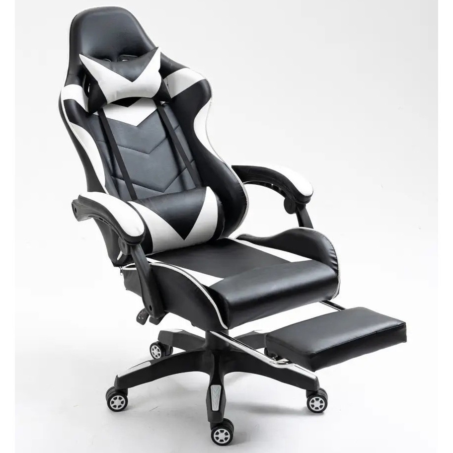 Крісло геймерське комп'ютерне ігрове Bonro B-810 з підставкою для ніг офісне для комп'ютера дому і офісу Київ - фото 3