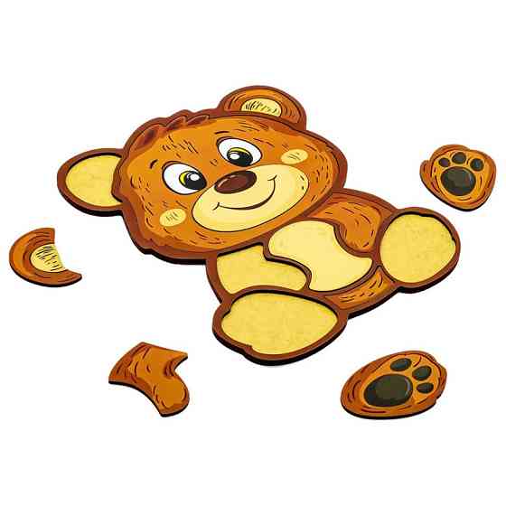 Дитячий пазл-вкладиш "Ведмедик" Puz-22956, 10 елементів Вінниця