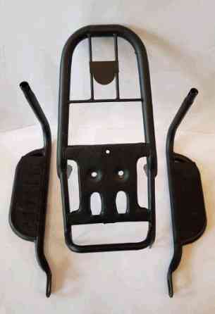 Багажник задній металевий Da (з підніжками) (чорний) Мукачево