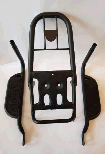 Багажник задній металевий Da (з підніжками) (чорний) Мукачево - фото 1