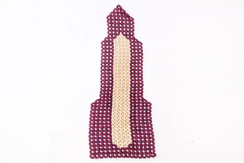 Накидка на сидушку массажная кости 110*40см фиолет./бежевый Винница - изображение 1