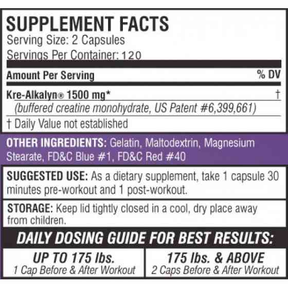 Креалкалин EFX Kre-Alkalyn 120 Capsules Луцк