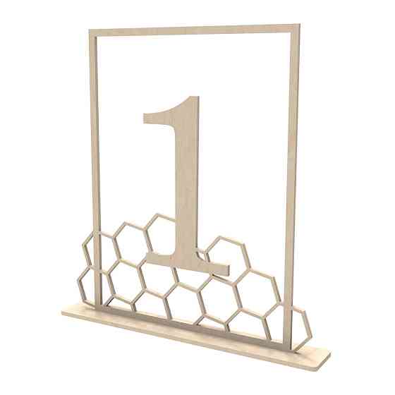 Номерки деревянные настольные 20х15 см Киев