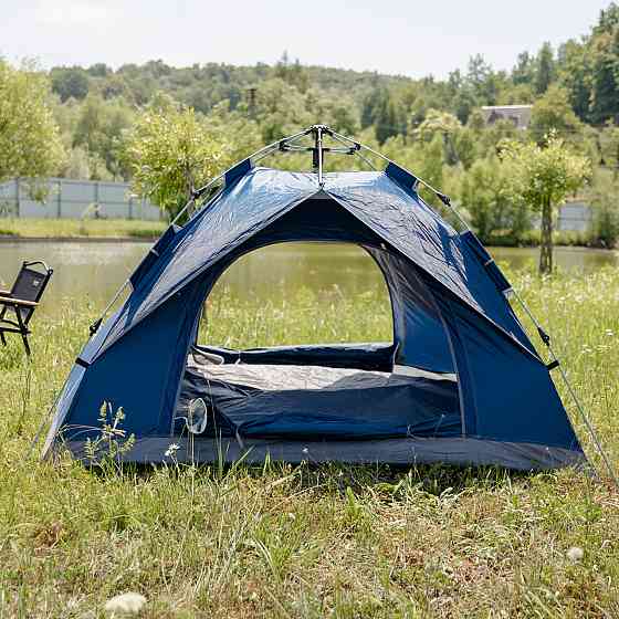 Намет кемпінговий тримісний 190×190×140 (см) автоматичний LU-002 Сиій Коломия