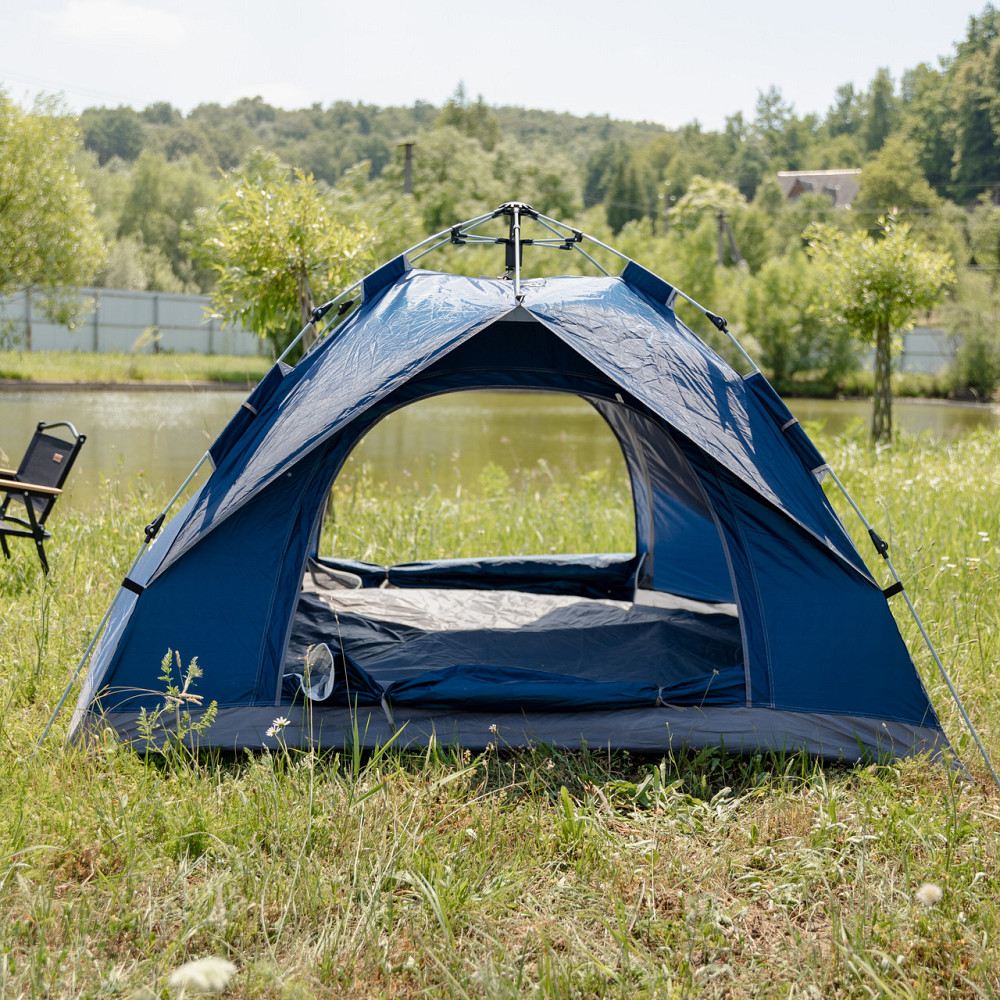 Намет кемпінговий тримісний 190×190×140 (см) автоматичний LU-002 Сиій Коломия - фото 2