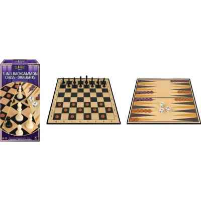 Настольная игра Ambassador Набор 3-in-1 Backgammon Chess Draughts (англ) (6337864) Винница