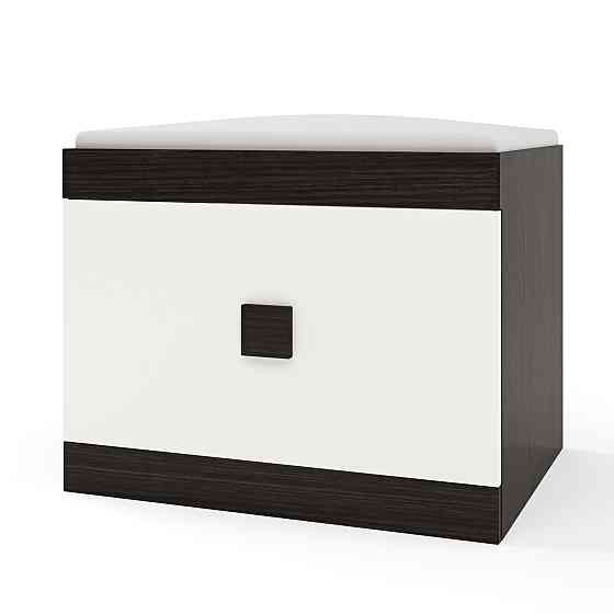 Тумба для взуття Еверест Соната ТО-600 60х38х45 венге темний + білий (DTM-2212) Дніпро