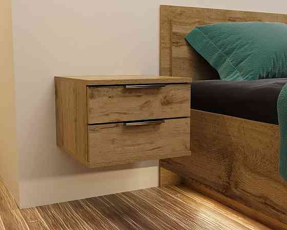 Тумба навесная прикроватная Кристалл, Дуб Аппалачи, 400/400/290 Львов