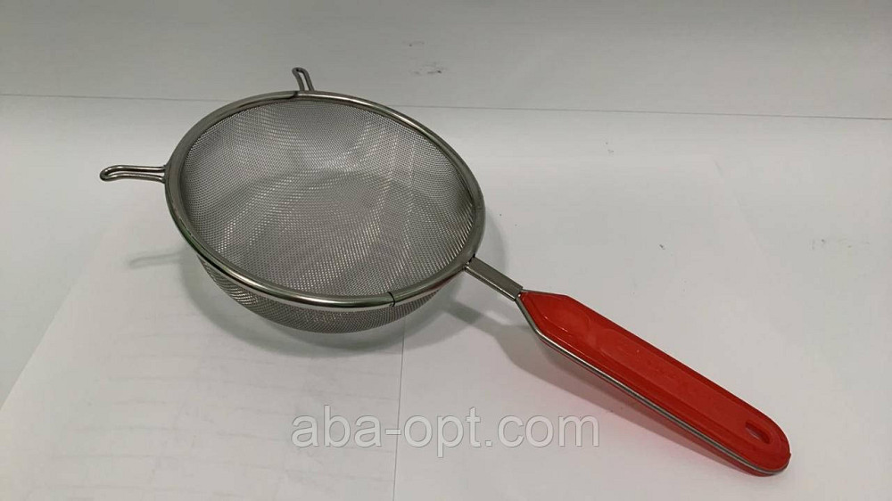Сито нержавіюче з пластиковою ручкою " Red " Ø 16 см (шт) Одеса - фото 1