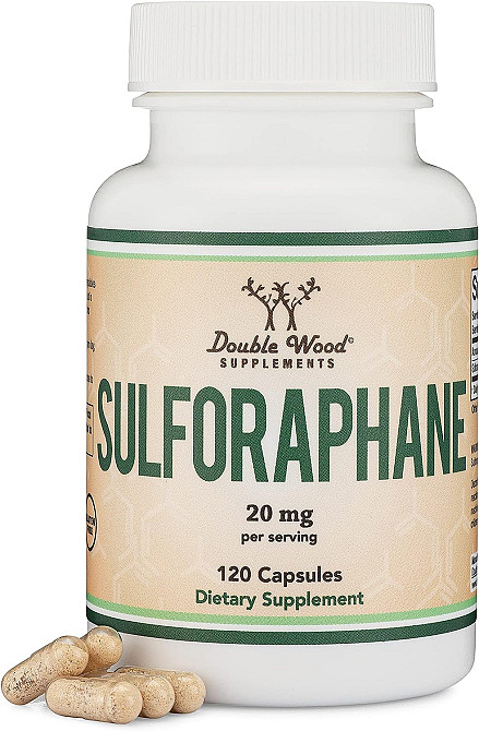 Сульфорафан Double Wood Supplements Sulforaphane 20 mg 120 capsules Луцк - изображение 1