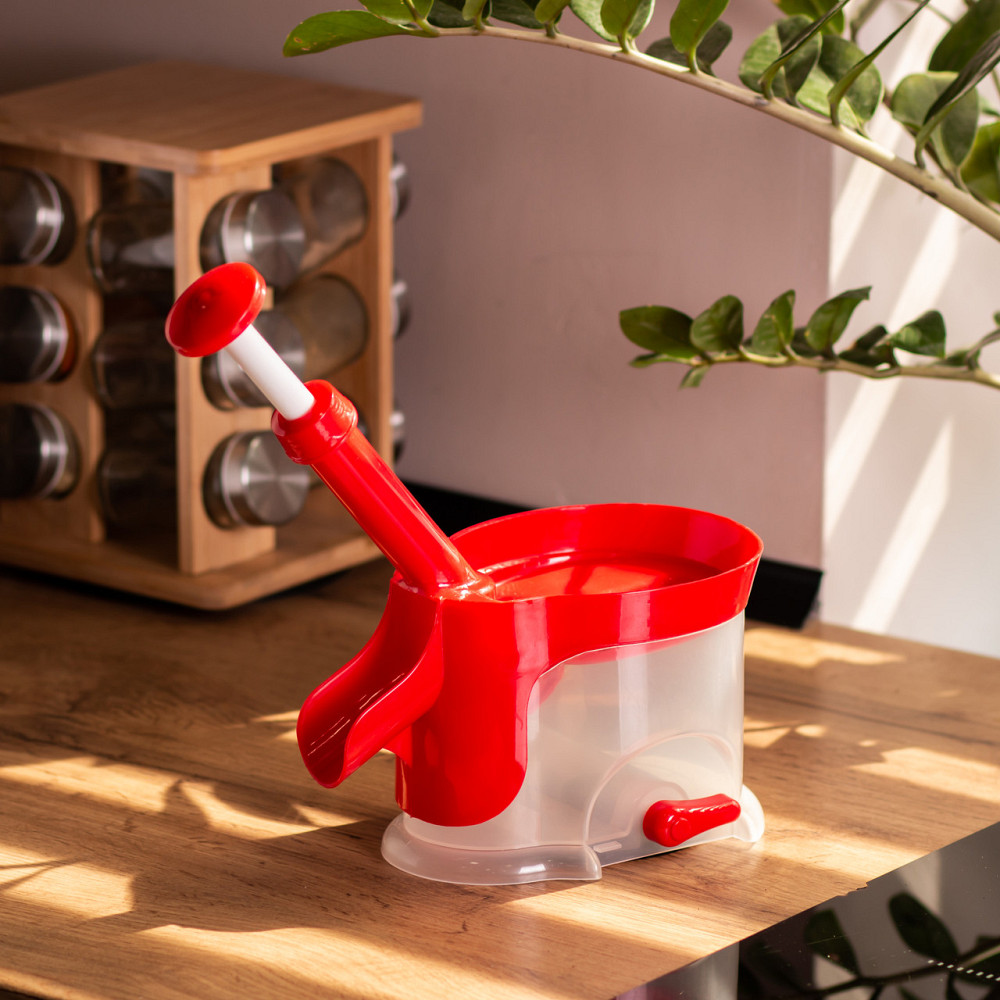 Ding Lanfang Видавлювач кісточок для вишні, черешні 20×12×25 (см) з контейнером, сепаратор, вий Коломия - фото 8