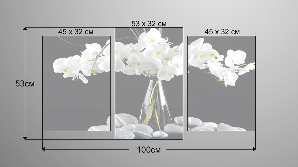 Модульна картина Орхідея Art-43_3 Київ - фото 3