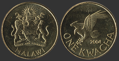 Malawi Малаві - 1 Kwacha 2004 aUNC Полтава - фото 1