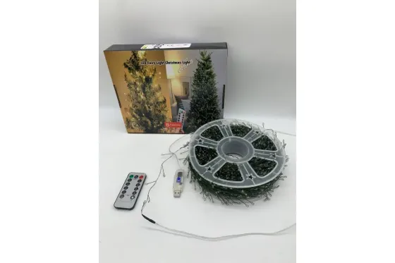 Гирлянда Роса на катушке фейерверк - мишура от USB, 20м, 600LED + пульт Белый Коломия